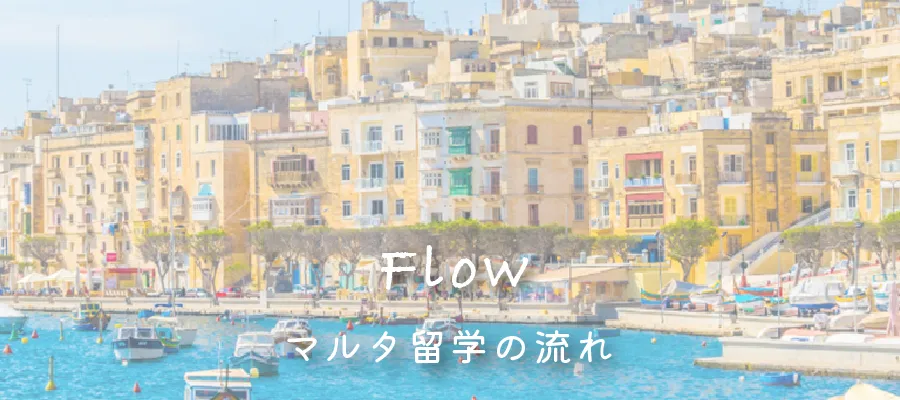 マルタ留学の流れ　トップ　画像